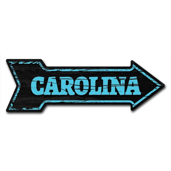 Carolina Arrow Decal Funny Home Decor 24in Wide
